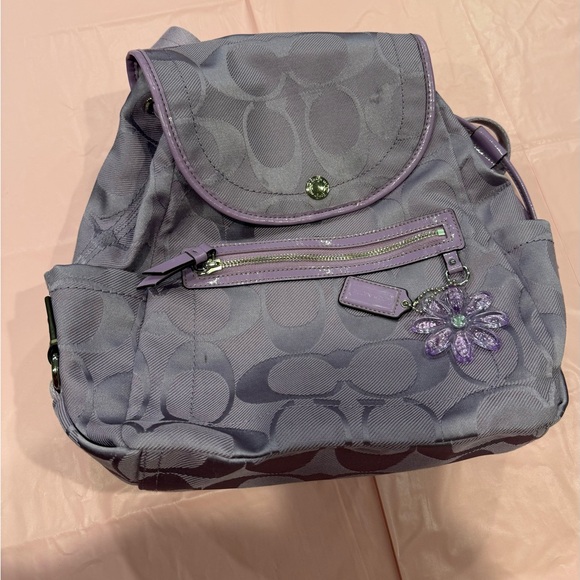 Coach Purple Women's Backpack - Picture 2 of 6